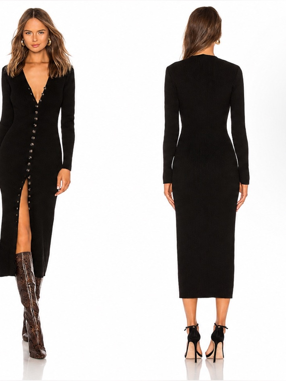 Revolve LPA Kamala Dress Black
